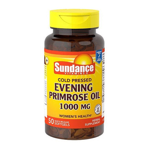 Sundance Vitamins Cold Pressed Evening Primrose Oil 1000 Mg Softgels, 50 Ea